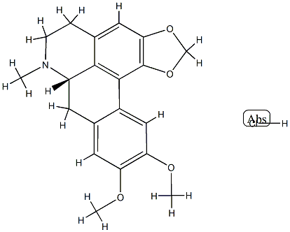 Dicentrine hydrochloride 结构式