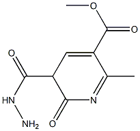 3,5-Pyridinedicarboxylicacid,1,2-dihydro-6-methyl-2-oxo-,5-methylester,3-hydrazide(9CI) Structure