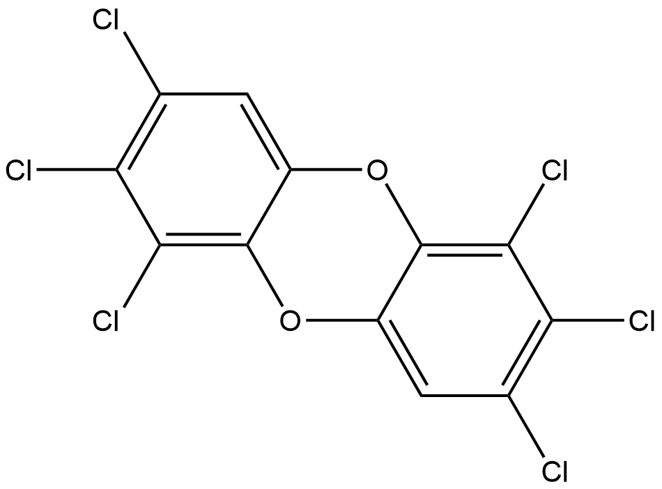 1,2,3,6,7,8-六氯二苯并-对-二恶英 结构式