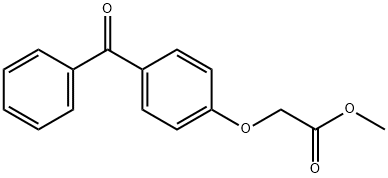 methyl 2-(4-benzoylphenoxy)acetate Structure