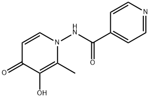 4-Pyridinecarboxamide,N-(3-hydroxy-2-methyl-4-oxo-1(4H)-pyridinyl)-(9CI) Structure