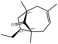 Bicyclo[4.2.1]non-3-en-9-one, 7-ethyl-1,3,6-trimethyl-, (1R,6R,7S)-rel- (9CI) Structure