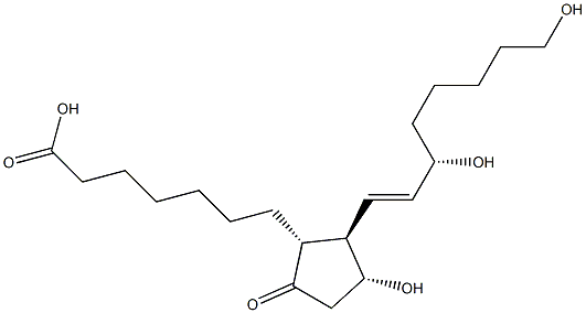 20-ヒドロキシ-PGE1 化学構造式