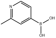 (2-メチルピリジン-4-イル)ボロン酸 化学構造式