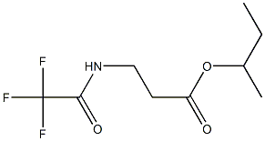 N-(トリフルオロアセチル)-β-アラニン1-メチルプロピル 化学構造式