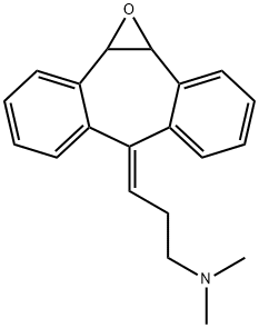 3-(1a,10b-ジヒドロ-6H-ジベンゾ[3,4:6,7]シクロヘプタ[1,2-b]オキシレン-6-イリデン)-N,N-ジメチル-1-プロパンアミン 化学構造式