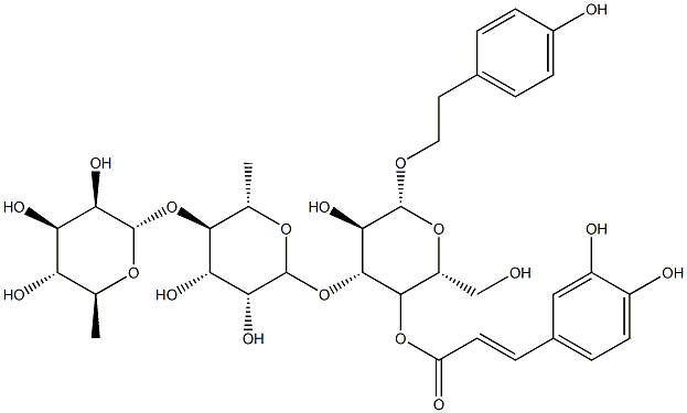 粗壮女贞苷 N, 583058-07-5, 结构式