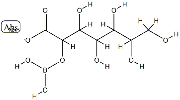 D-gluco-Heptonic acid, (2.xi.)-, ester with boric acid (H3BO3), sodium salt Structure