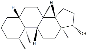 1β-Methyl-5α-androstan-17β-ol Struktur
