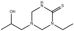 1,3,5-Triazine-2(1H)-thione,1-ethyltetrahydro-5-(2-hydroxypropyl)-(9CI) Structure