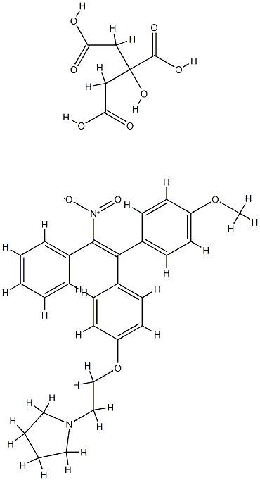 クエン酸ニトロミフェン 化学構造式