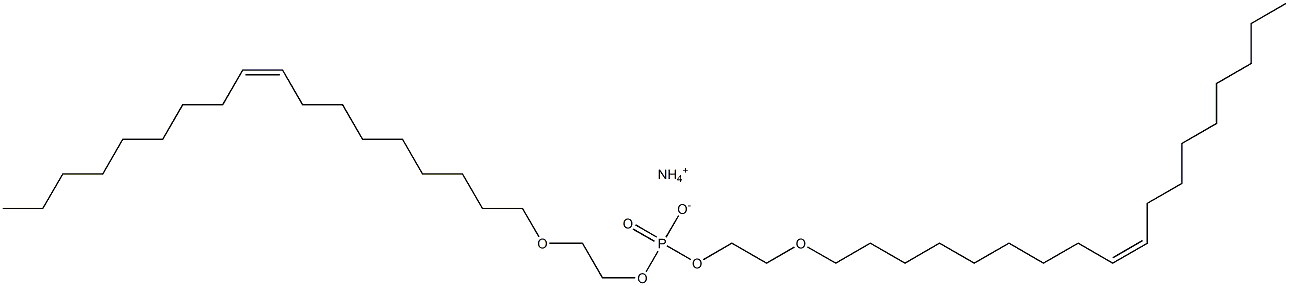 Poly(oxy-1,2-ethanediyl), .alpha.-(9Z)-9-octadecenyl-.omega.-hydroxy-, phosphate, ammonium salt Structure