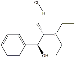 (R*,R*)-(±)-N,N-Diethyl Norephedrine Hydrochloride Structure