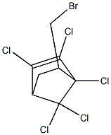 6-(ブロモメチル)-1,2,3,7,7-ペンタクロロ-2-ノルボルネン 化学構造式