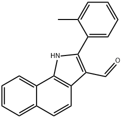 1H-Benz[g]indole-3-carboxaldehyde,2-(2-methylphenyl)-(9CI) Structure