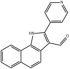 1H-Benz[g]indole-3-carboxaldehyde,2-(4-pyridinyl)-(9CI) Structure