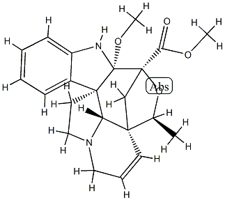 (3S,5S,12R,19α,20S)-6,7-Didehydro-3,20-epoxy-2β-methoxyaspidospermidine-3-carboxylic acid methyl ester Structure