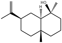 (1S,8aα)-Decahydro-1,4aβ-dimethyl-7β-isopropenyl-1-naphthol Struktur