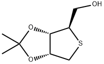 1,4-二脱氧-1,4-环硫-2,3-O-(异丙亚基)-D-核糖醇, 596103-06-9, 结构式