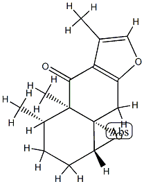 (1aR,9aS)-1aβ,2,4,4a-Tetrahydro-4α,4aα,6-trimethyl-3H-oxireno[8,8a]naphtho[2,3-b]furan-5(9H)-one Structure