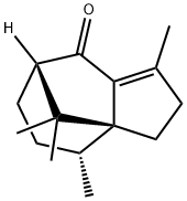 [3aR,(-)]-2,3,4,5,6,7-Hexahydro-1,4α,9,9-tetramethyl-8H-3a,7β-methanoazulene-8-one Structure
