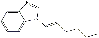 1H-Benzimidazole,1-(1E)-1-hexenyl-(9CI) Structure