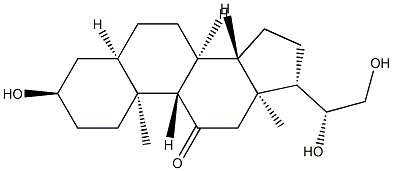 17-Deoxycortolone, 600-68-0, 结构式