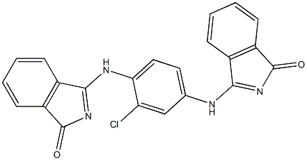 3,3'-[(2-氯-1,4-亚苯基)二次氮基]双[2,3-二氢-1H-异吲哚-1-酮 结构式