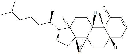 5α-Cholest-2-en-1-one Structure