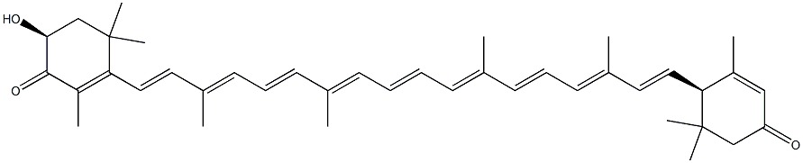 α-Doradexanthin 3'-ketone 结构式