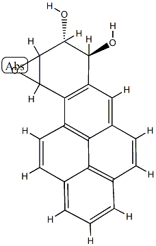 benzo(a)pyrene diolepoxide I Struktur