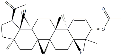 3β-Acetyloxylupa-1,20(29)-diene 结构式