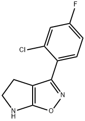 4H-Pyrrolo[3,2-d]isoxazole,3-(2-chloro-4-fluorophenyl)-5,6-dihydro-(9CI) 结构式