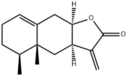 (3aR)-3aα,4,4a,5,6,7,9,9aα-Octahydro-4aβ,5β-dimethyl-3-methylenenaphtho[2,3-b]furan-2(3H)-one Structure