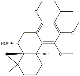 (4bS,8aβ,9α)-4b,5,6,7,8,8a,9,10-Octahydro-1,3,4-trimethoxy-4bα,8,8-trimethyl-2-isopropyl-9-phenanthrenol Struktur
