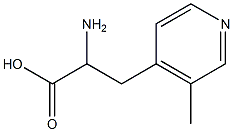 4-Pyridinepropanoicacid,alpha-amino-3-methyl-(9CI) 结构式