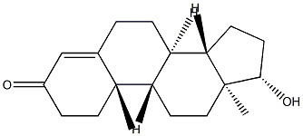 (10α)-17β-Hydroxyandrost-4-en-3-one 结构式