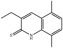 2(1H)-Quinolinethione,3-ethyl-5,8-dimethyl-(9CI) 结构式