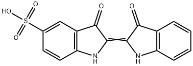 3,3'-Dioxo[Δ2,2'-biindoline]-5-sulfonic acid 结构式