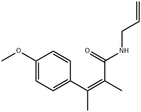 (Z)-N-Allyl-α,β-dimethyl-4-methoxycinnamamide Structure
