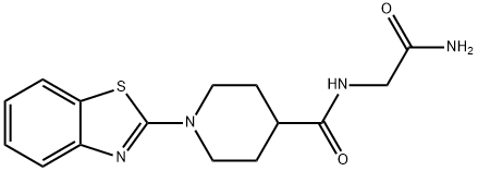 4-Piperidinecarboxamide,N-(2-amino-2-oxoethyl)-1-(2-benzothiazolyl)-(9CI)|