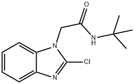 1H-Benzimidazole-1-acetamide,2-chloro-N-(1,1-dimethylethyl)-(9CI) Structure