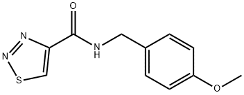 1,2,3-Thiadiazole-4-carboxamide,N-[(4-methoxyphenyl)methyl]-(9CI) 结构式