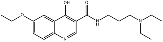 3-Quinolinecarboxamide,N-[3-(diethylamino)propyl]-6-ethoxy-4-hydroxy-(9CI) Struktur