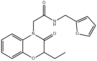 4H-1,4-Benzoxazine-4-acetamide,2-ethyl-N-(2-furanylmethyl)-2,3-dihydro-3-oxo-(9CI) 结构式
