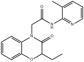 4H-1,4-Benzoxazine-4-acetamide,2-ethyl-2,3-dihydro-N-(3-methyl-2-pyridinyl)-3-oxo-(9CI) Structure