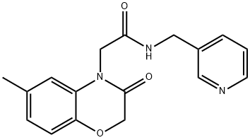 4H-1,4-Benzoxazine-4-acetamide,2,3-dihydro-6-methyl-3-oxo-N-(3-pyridinylmethyl)-(9CI) 结构式