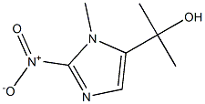 α,α,1-Trimethyl-2-nitro-1H-imidazole-5-methanol Struktur
