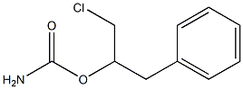 α-(Chloromethyl)phenethyl=carbamate 结构式