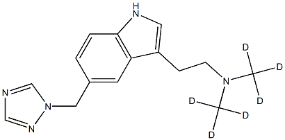 RIZATRIPTAN-D6 结构式